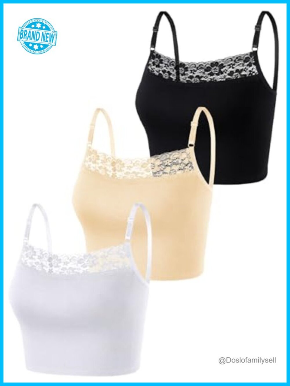 Lace Cropped Camisole Crop Top